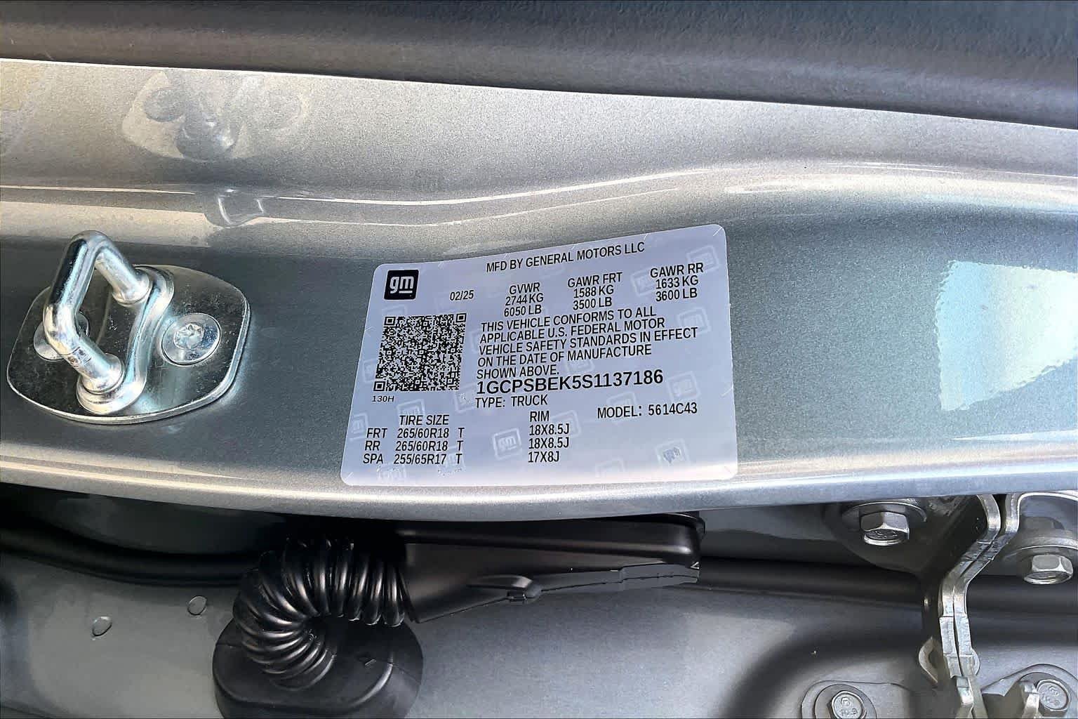 Used 2025 Sterling Gray Metallic Chevrolet 2WD Work Truck image 35
