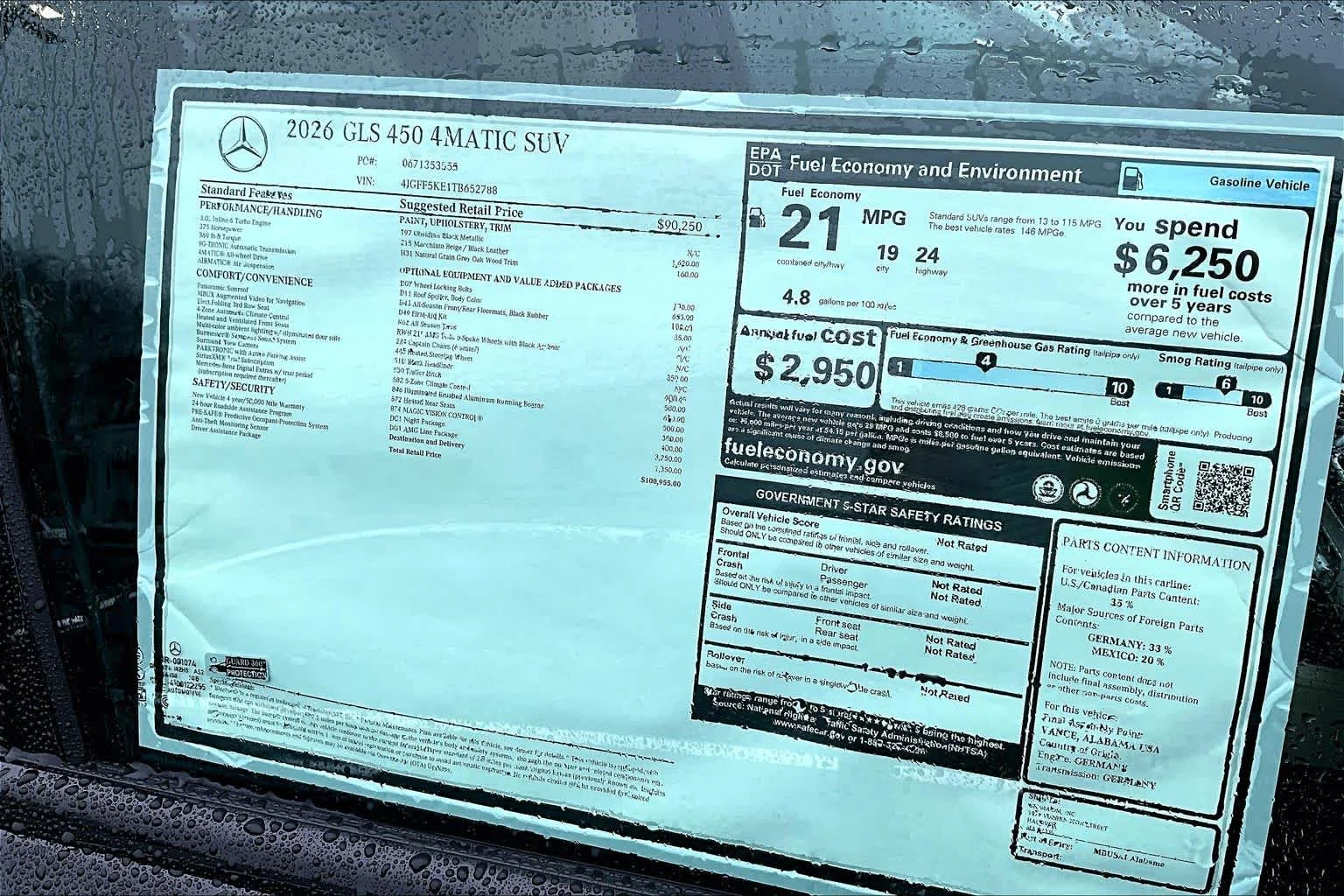 New 2026 Obsidian Black Metallic Mercedes-Benz GLS 450 image 18