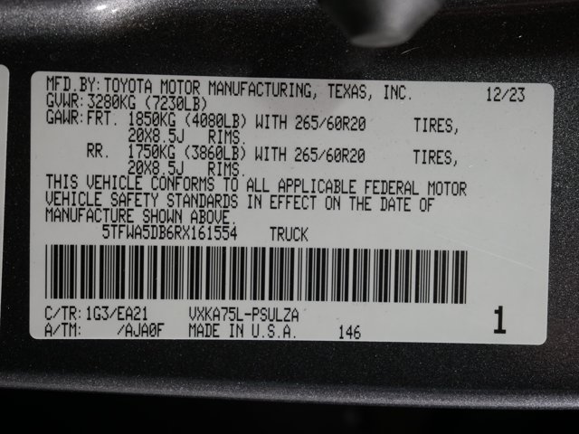Used 2024 Magnetic Gray Metallic Toyota Crew Cab Limited w/ Premium Pkg & TRD Off-Road Pkg image 32