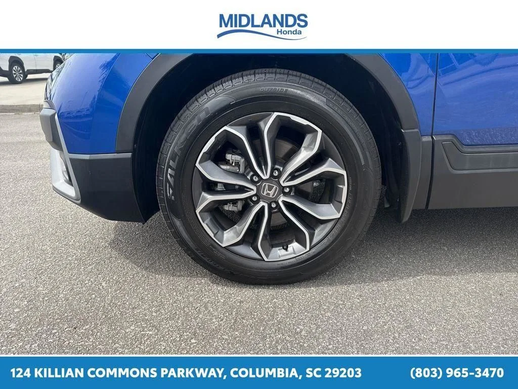 Certified Used 2021 Aegean Blue Metallic Honda EX-L image 22