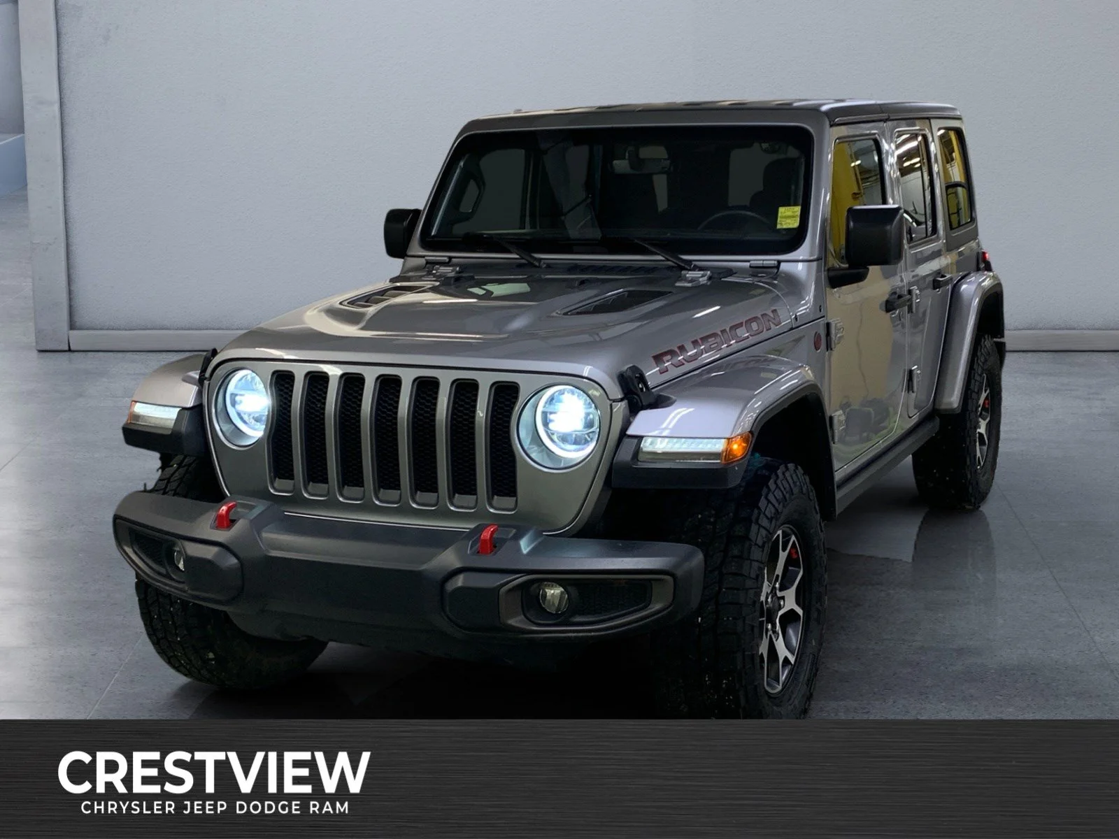 Used 2021 Billet Silver Metallic Clear Coat Jeep Unlimited Rubicon image 1
