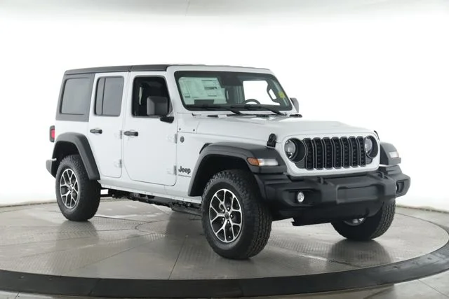 New 2026 Bright White Clear-Coat Exterior Paint Jeep Sport S image 2
