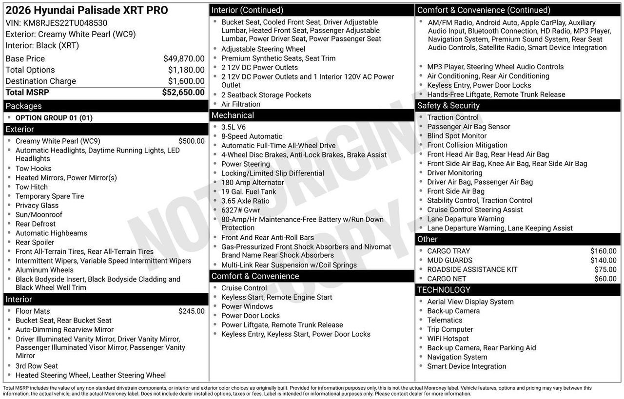 2026 Hyundai Palisade XRT Pro - Photo 43