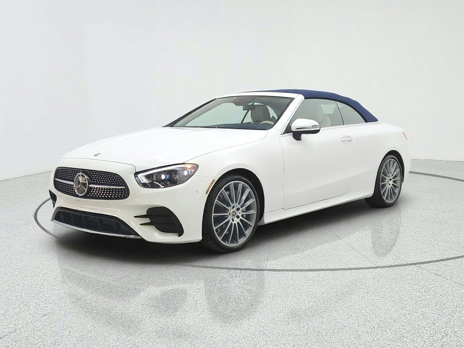 Certified Used 2022 MANUFAKTUR Moonlight White Mercedes-Benz E 450 RWD Cabriolet image 1