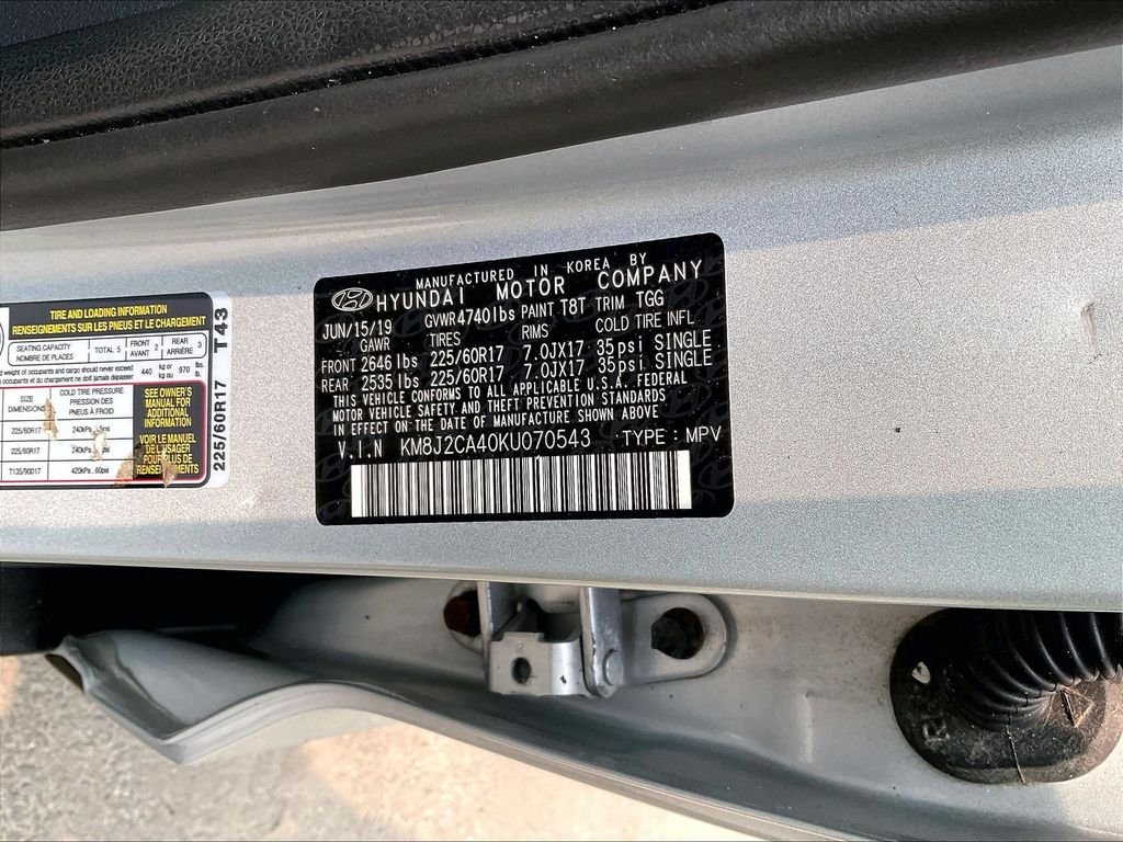 Used 2019 Silver Hyundai SE image 32