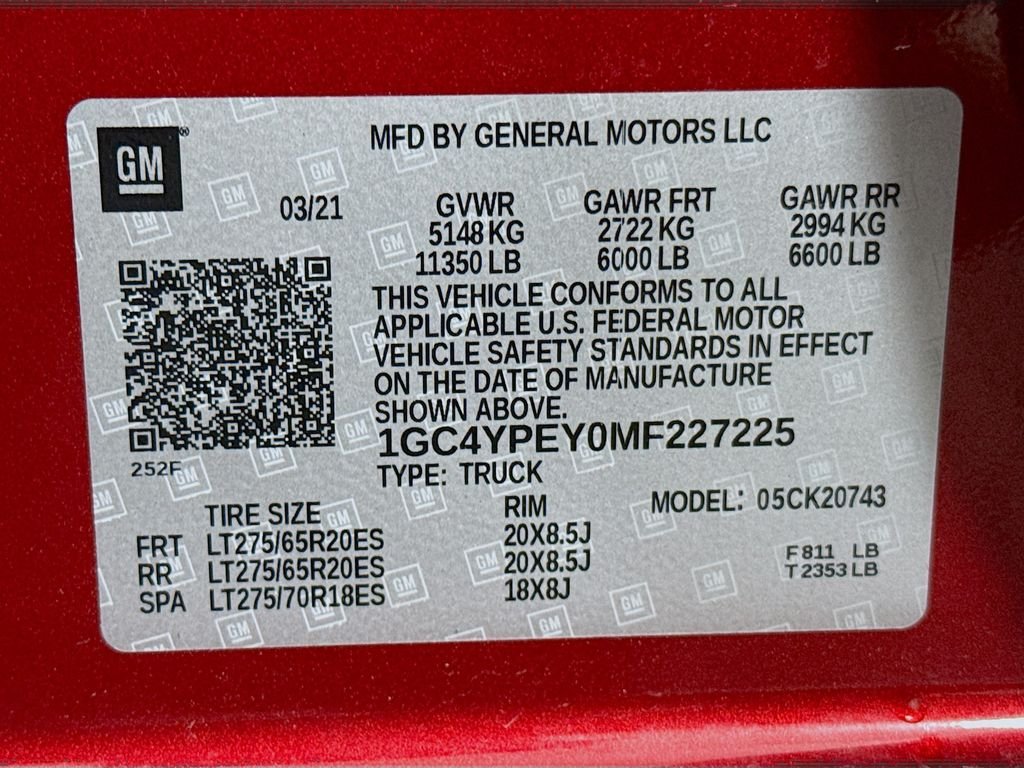 Used 2021 Red Chevrolet LTZ image 30