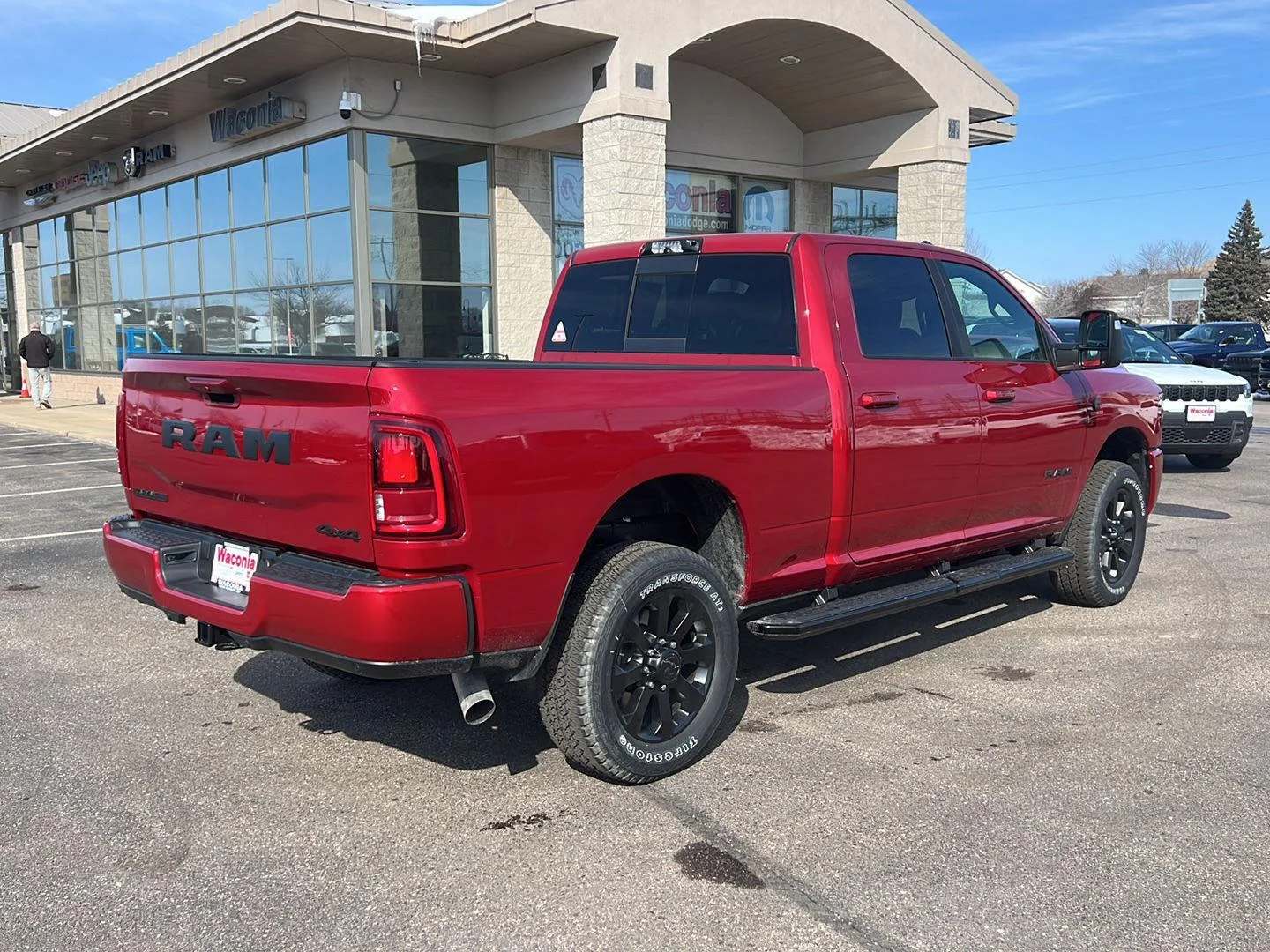 New 2026 Molten Red Pearl-Coat Exterior Paint RAM Laramie image 8