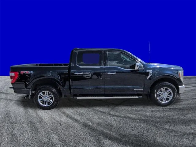 Used 2022 Blue Metallic Ford Lariat image 3