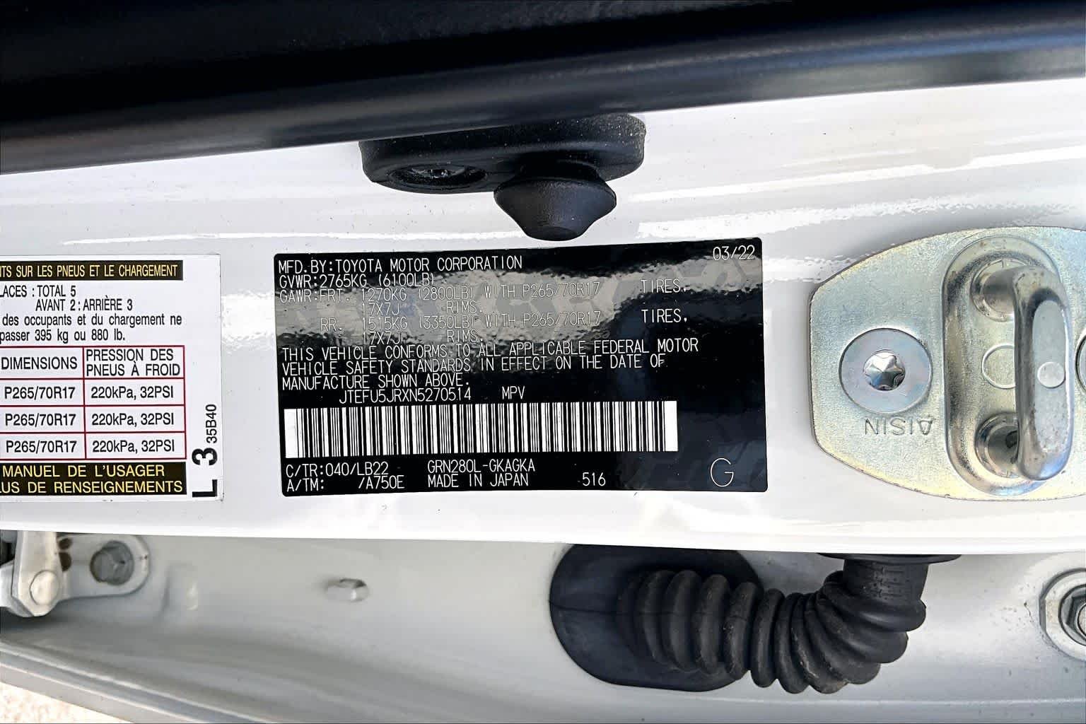Used 2022 White Toyota SR5 Premium image 35