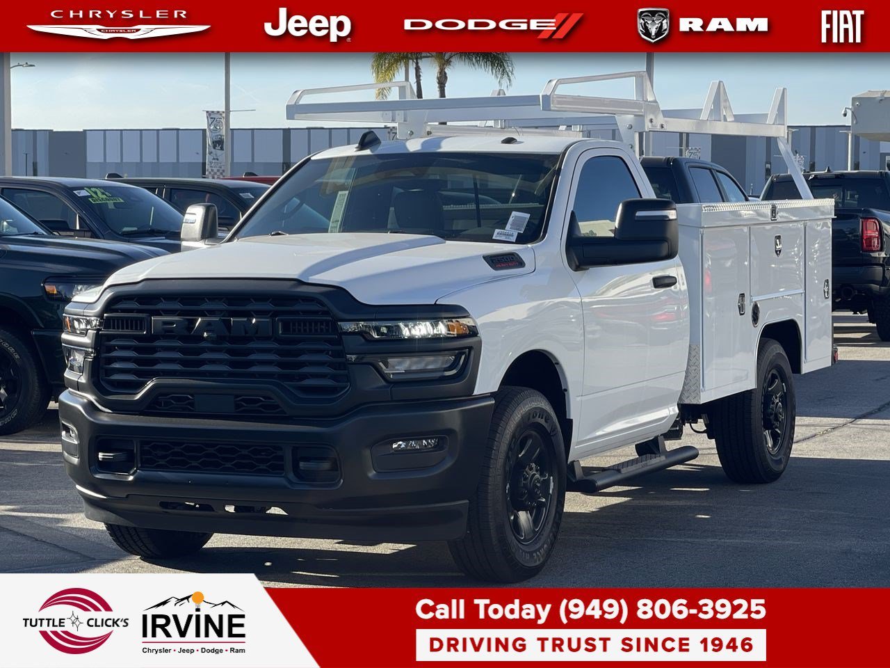 New 2026 Bright White Clear-Coat Exterior Paint RAM Tradesman image 3