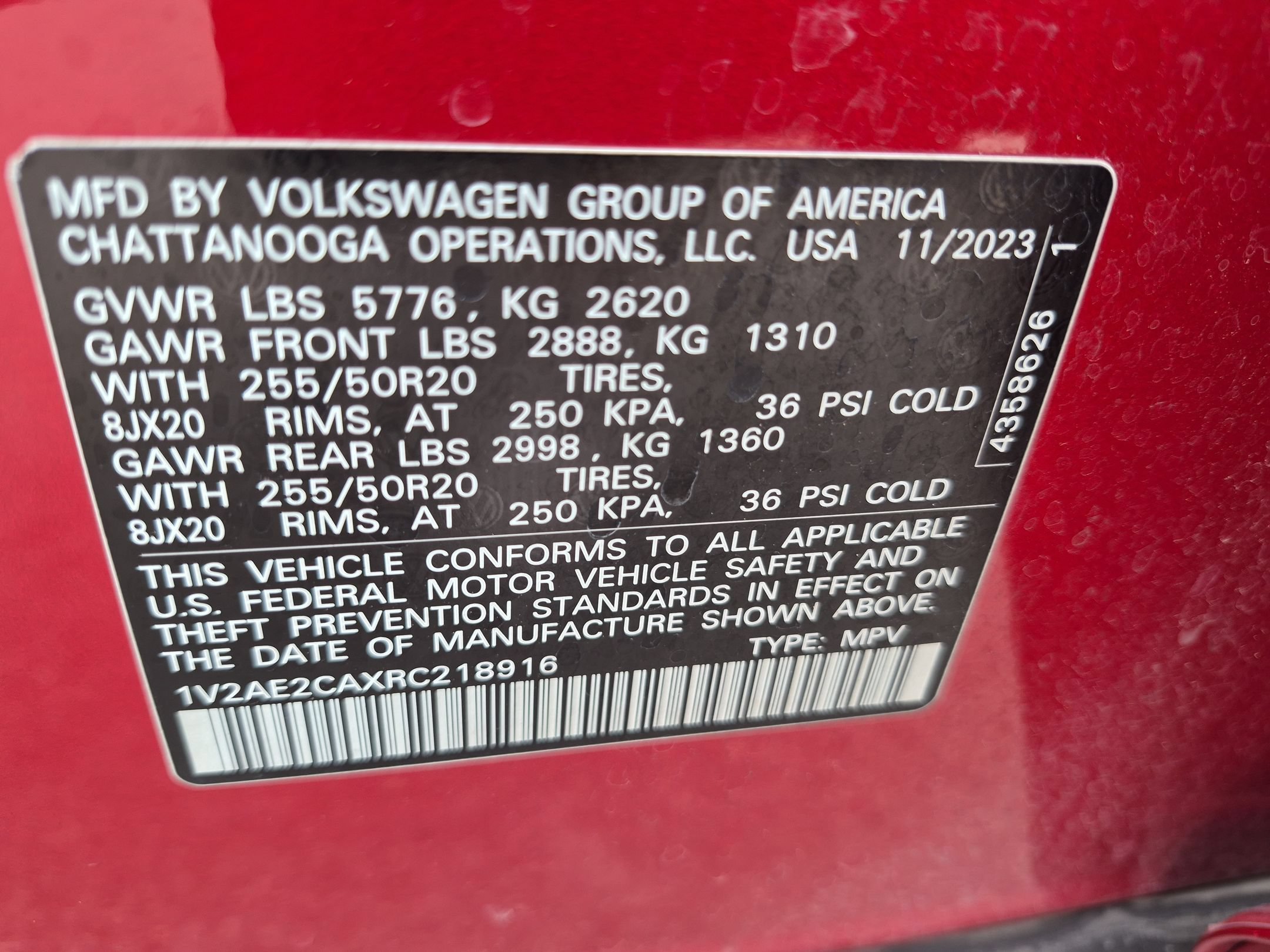 Used 2024 Red Volkswagen 2.0T SEL R-Line image 35