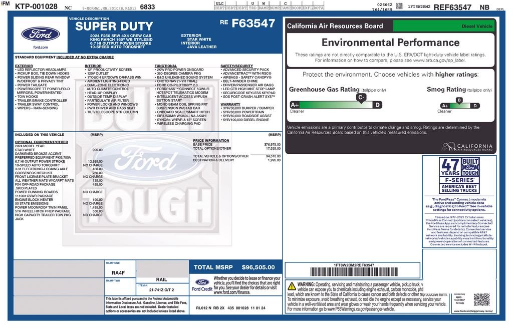 Certified Used 2024 Star White Ford King Ranch image 27