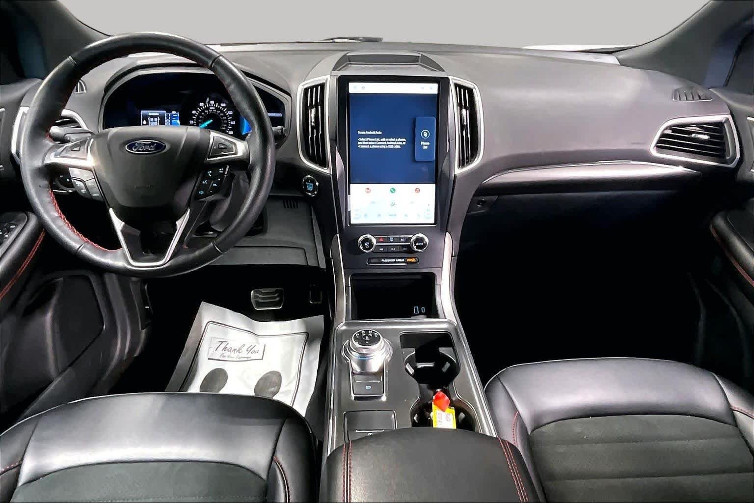 Used 2023 Star White Metallic Tri-Coat Ford ST-Line image 15