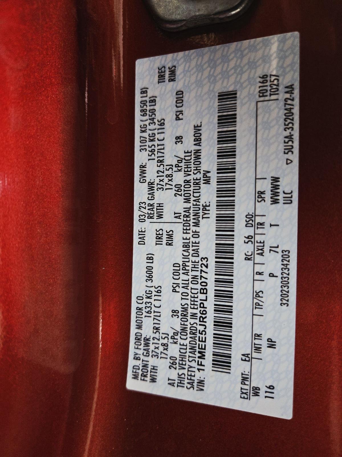 Used 2023 Hot Pepper Red Tinted Clearcoat Ford Raptor image 61