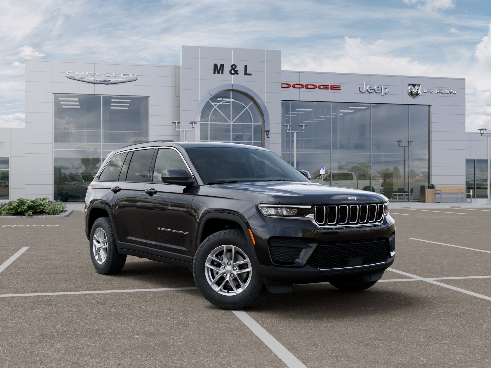 New 2026 Diamond Black Crystal Pearl-Coat Exterior Paint Jeep Laredo 4x4 image 27