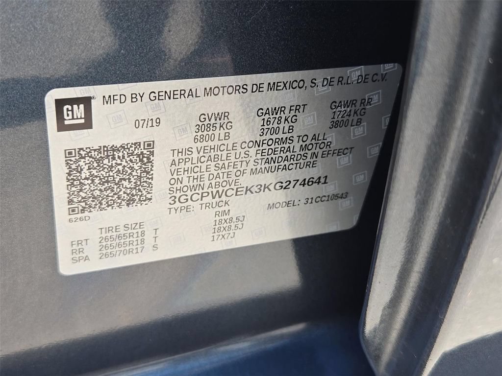 Certified Used 2019 SHADOW GRAY METALLIC Chevrolet LT image 25