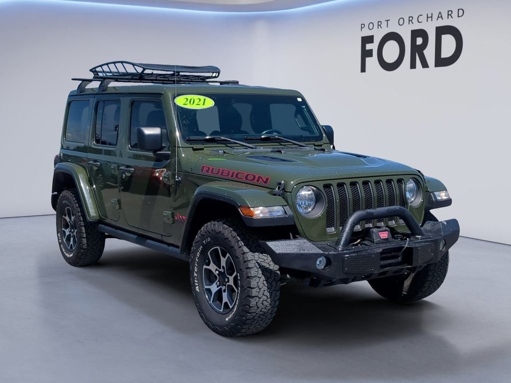 Used 2021 Green Jeep Unlimited Rubicon image 9