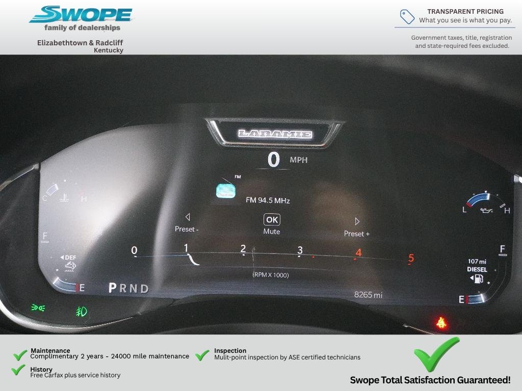Used 2025 Granite Crystal Metallic Clearcoat Ram Laramie image 15