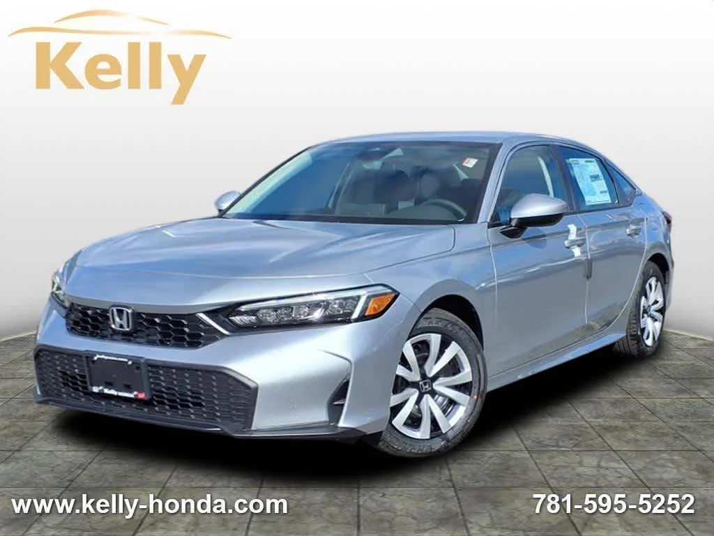 Solar Silver Metallic 2026 Honda Civic Sedan Front-Wheel Drive