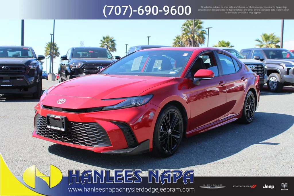 Used 2025 Red Toyota SE image 3