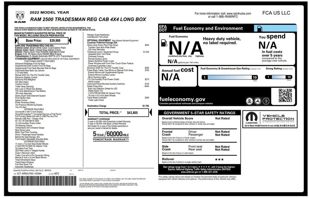Certified Used 2022 White Ram Tradesman image 5