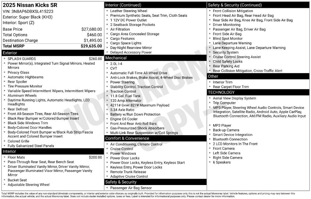 Used 2025 Black Nissan SR image 27