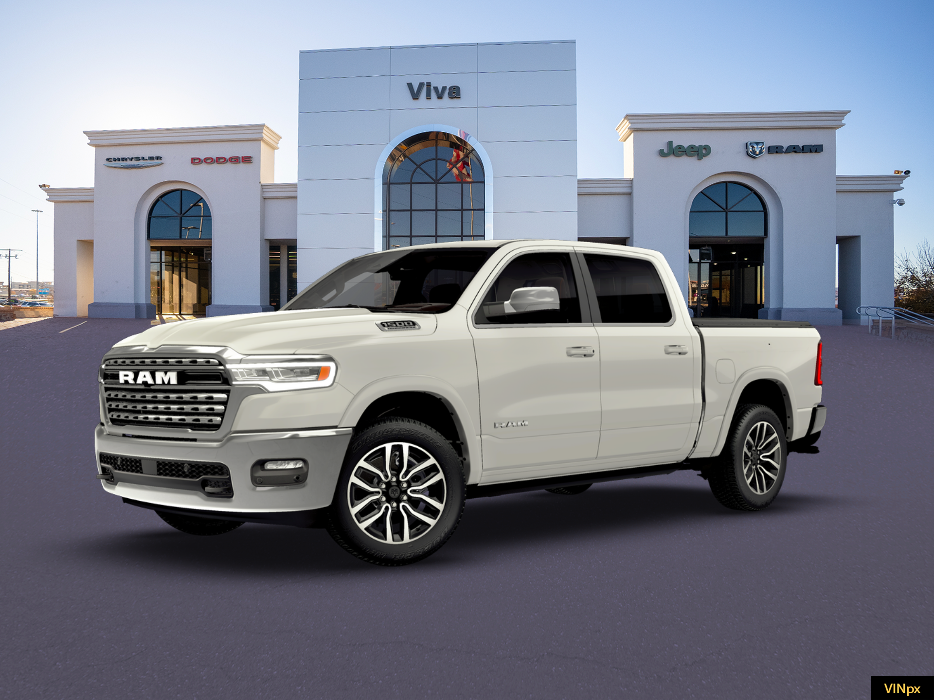 New 2026 Ivory White Tri-Coat Pearlcoat RAM Limited image 2