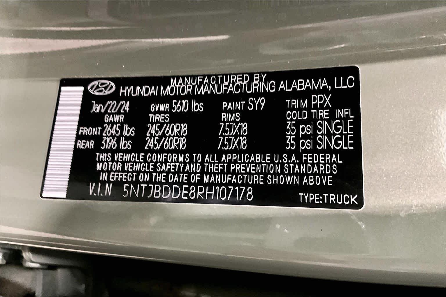 Used 2024 Sage Gray Hyundai SEL image 37