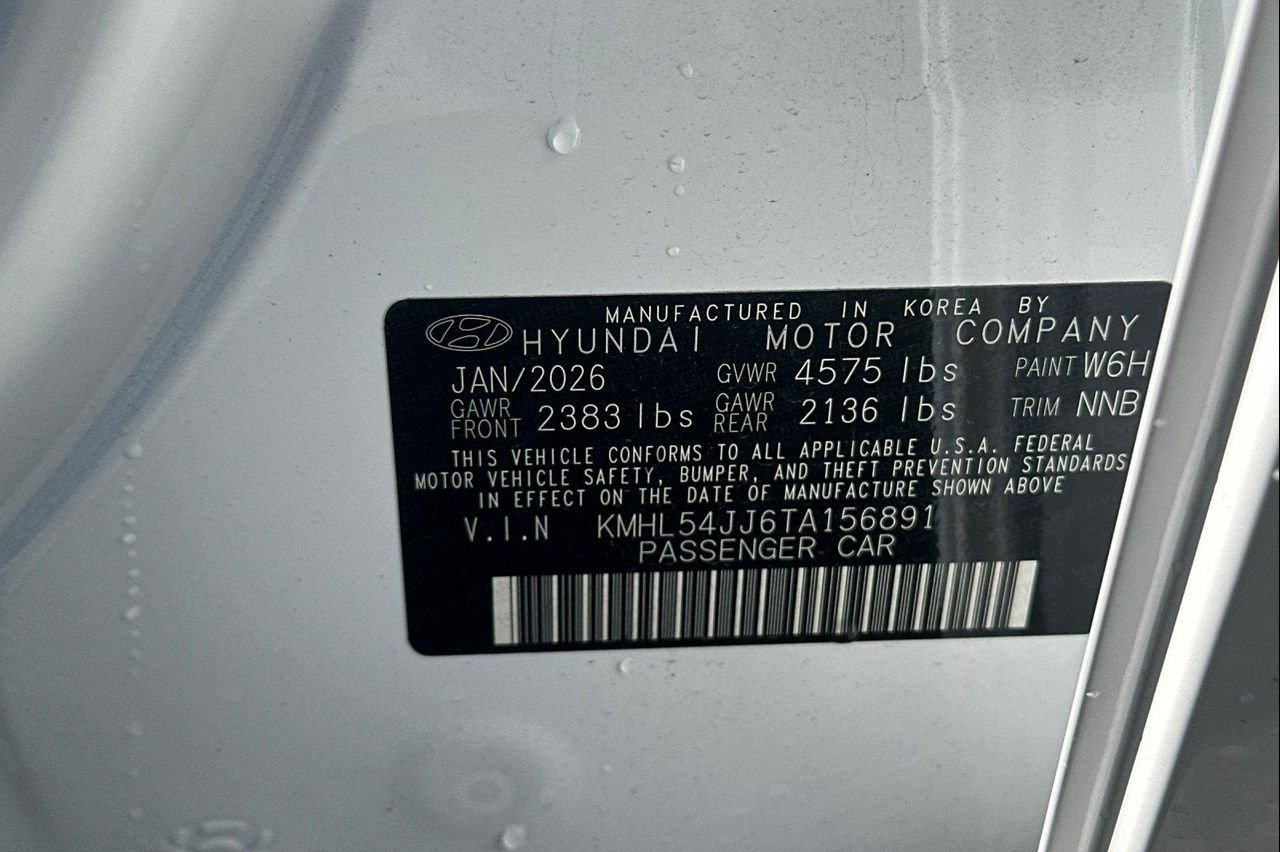 New 2026 Serenity White Hyundai Limited image 28