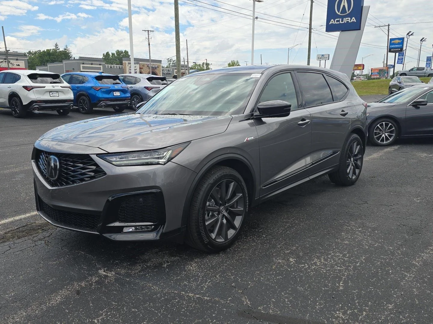 Used 2025 Liquid Carbon Metallic Acura SH-AWD A-SPEC image 5