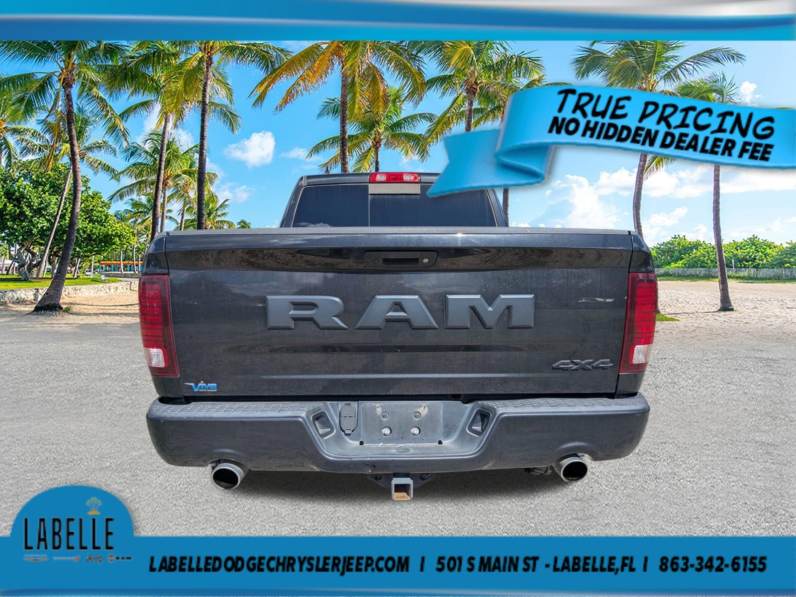 Used 2018 Brilliant Black Crystal Pearlcoat Ram Night image 5