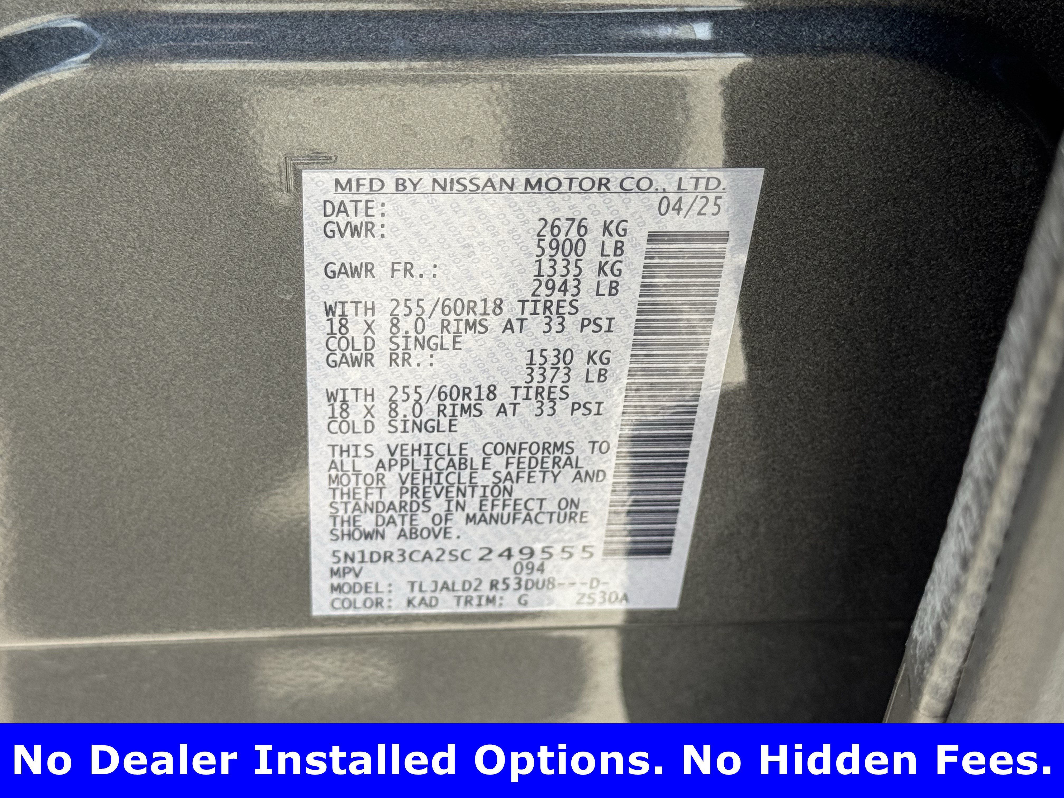 Used 2025 Gun Metallic Nissan SL image 28