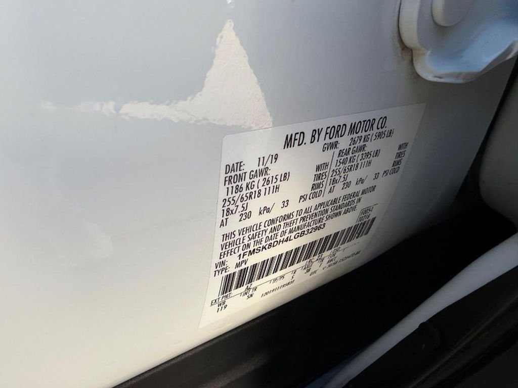 Used 2020 Star White Metallic Tri-Coat Ford XLT image 24