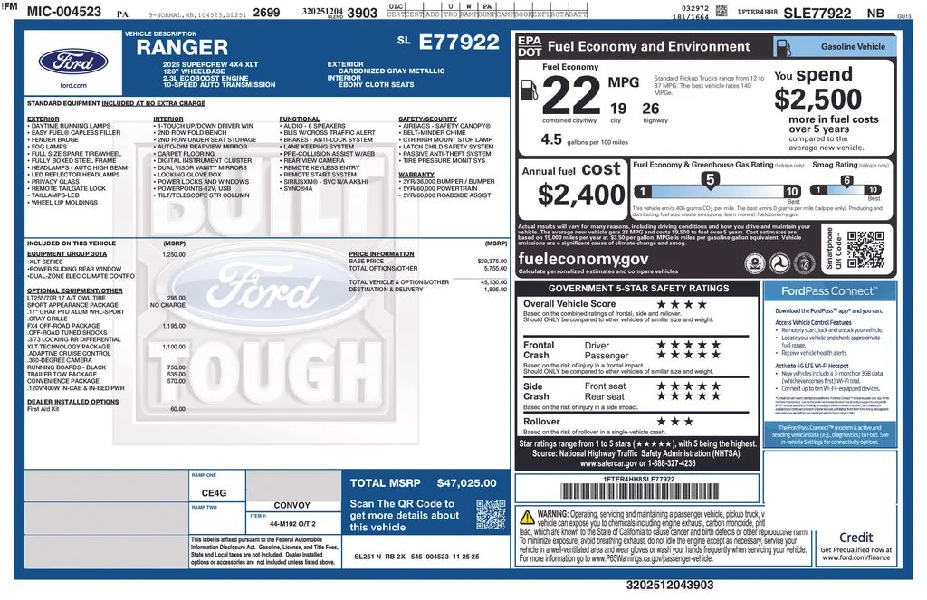 Used 2025 Gray Ford XLT image 2