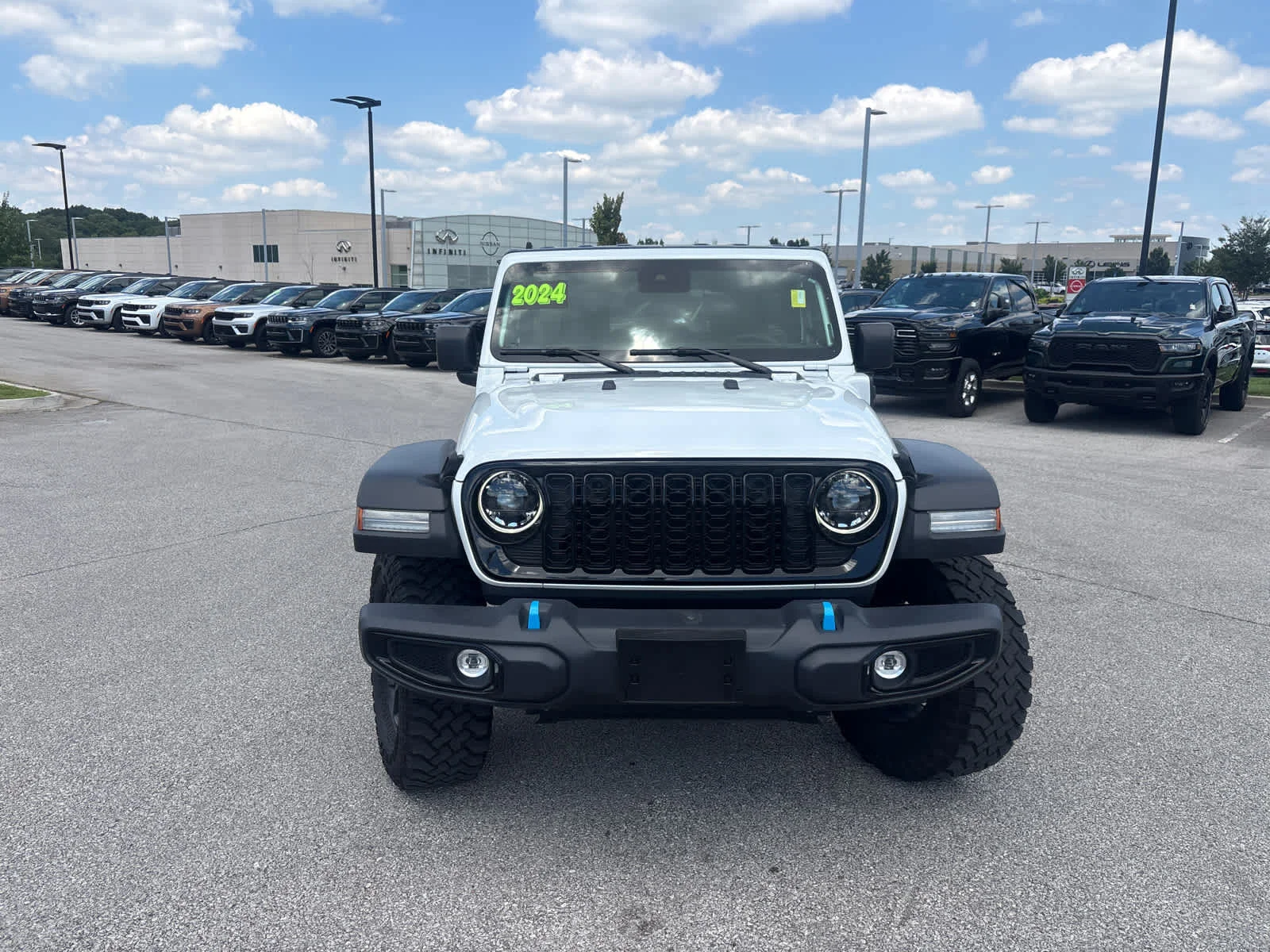 Used 2024 Bright White Clearcoat Jeep Willys image 4