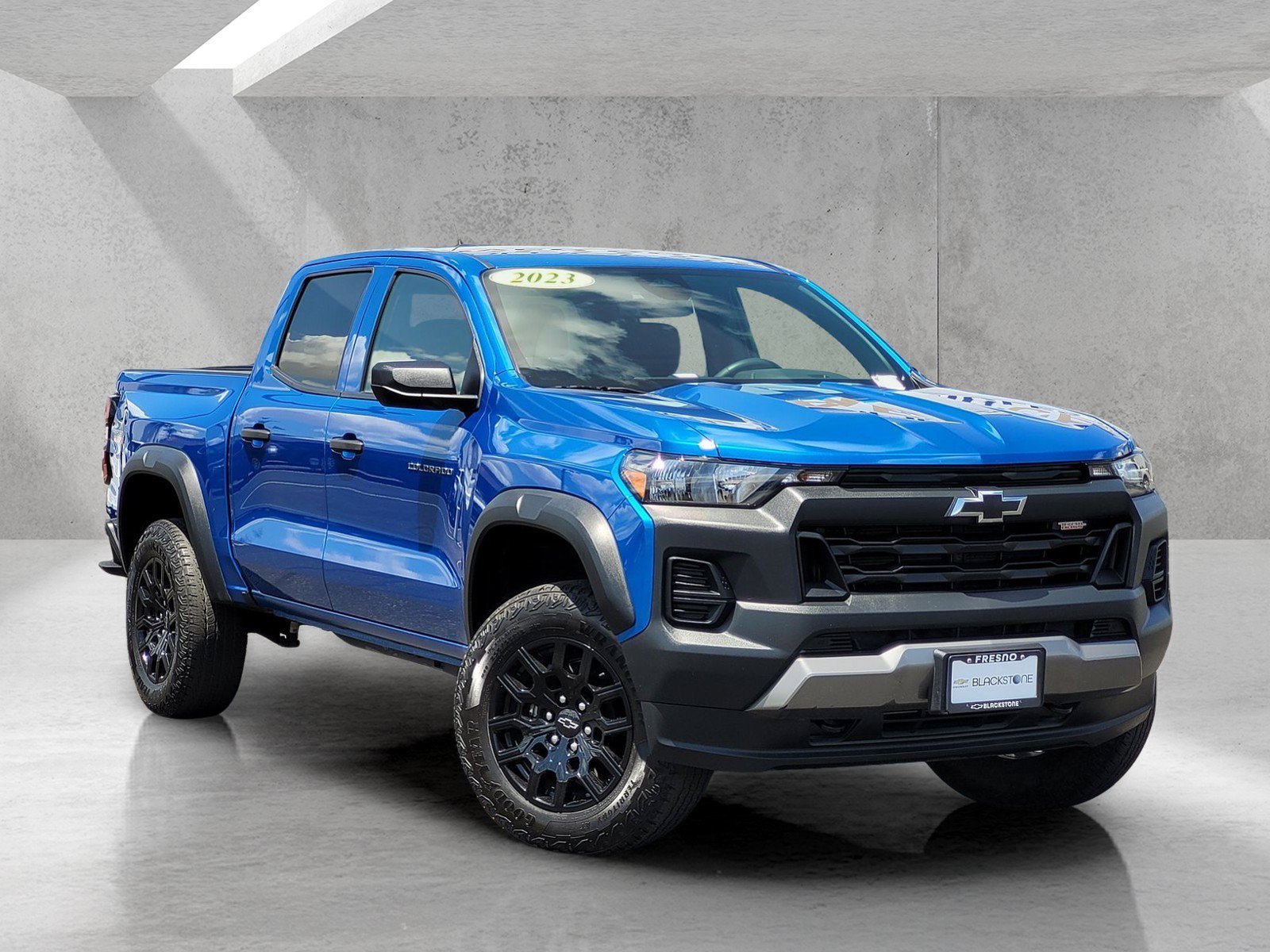 Used 2023 Glacier Blue Metallic Chevrolet Trail Boss image 1