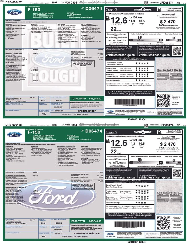 Used 2018 Blue Ford Lariat image 34