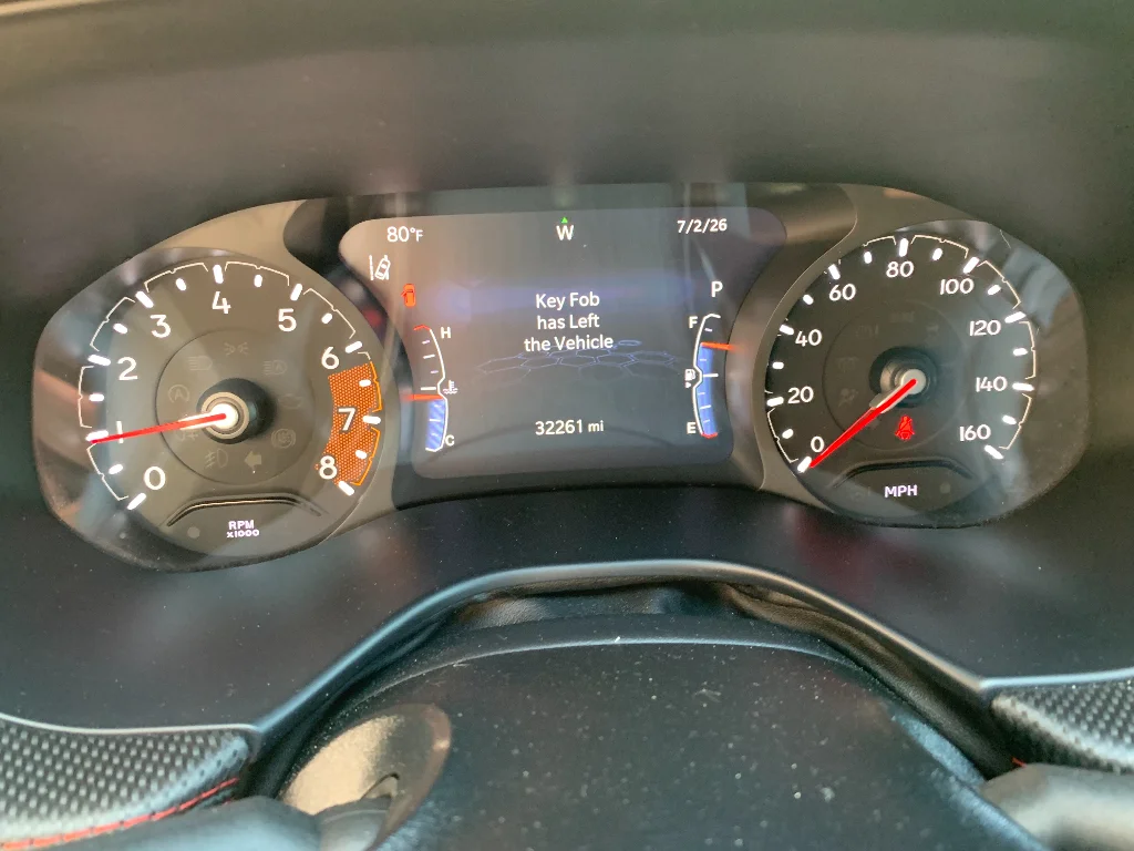 Used 2025 Bright White Clearcoat Jeep Trailhawk image 12