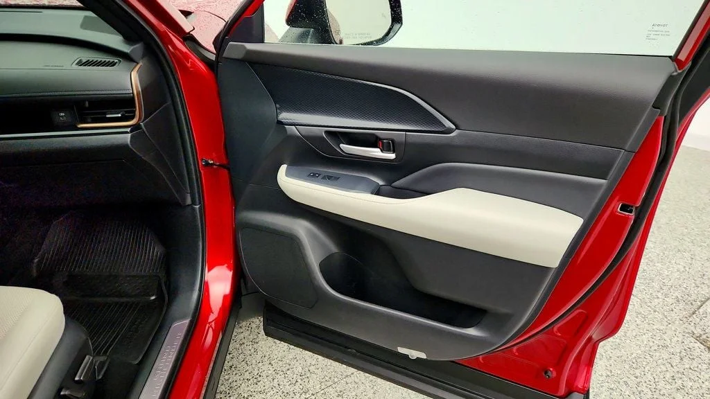 Used 2025 Ruby Flare Pearl Toyota Hybrid MAX Platinum AWD w/ Illuminated Cargo Sill image 26