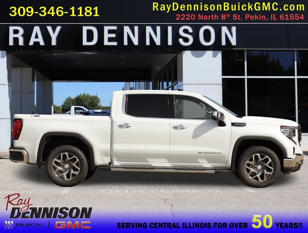 New 2026 Glacier White Tricoat GMC SLT image 8