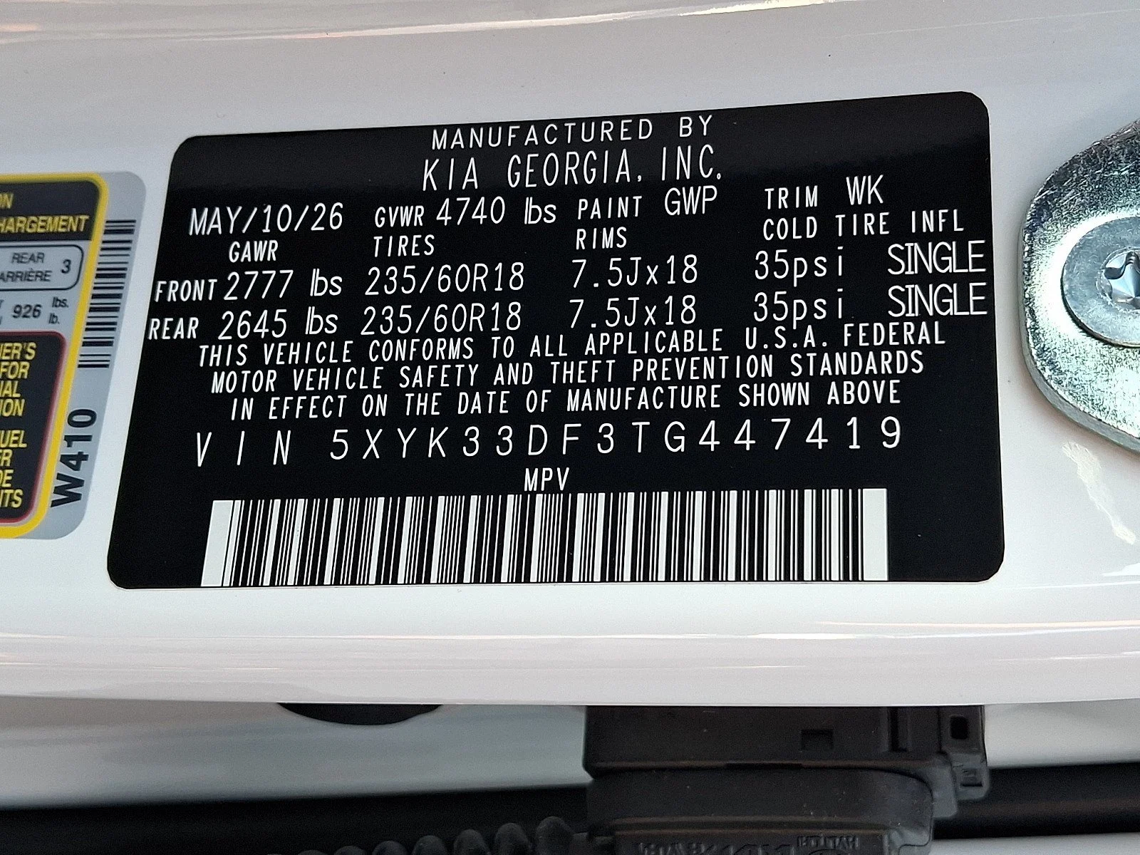 New 2026 Glacial White Pearl Kia EX image 13