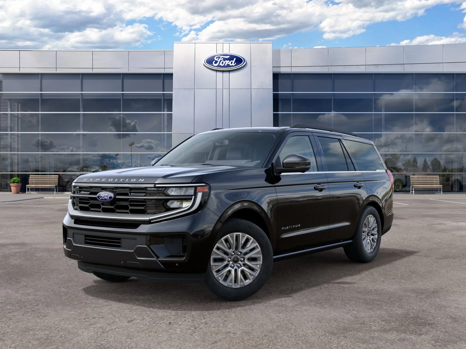 New 2027 Agate Black Metallic Ford Platinum image 2
