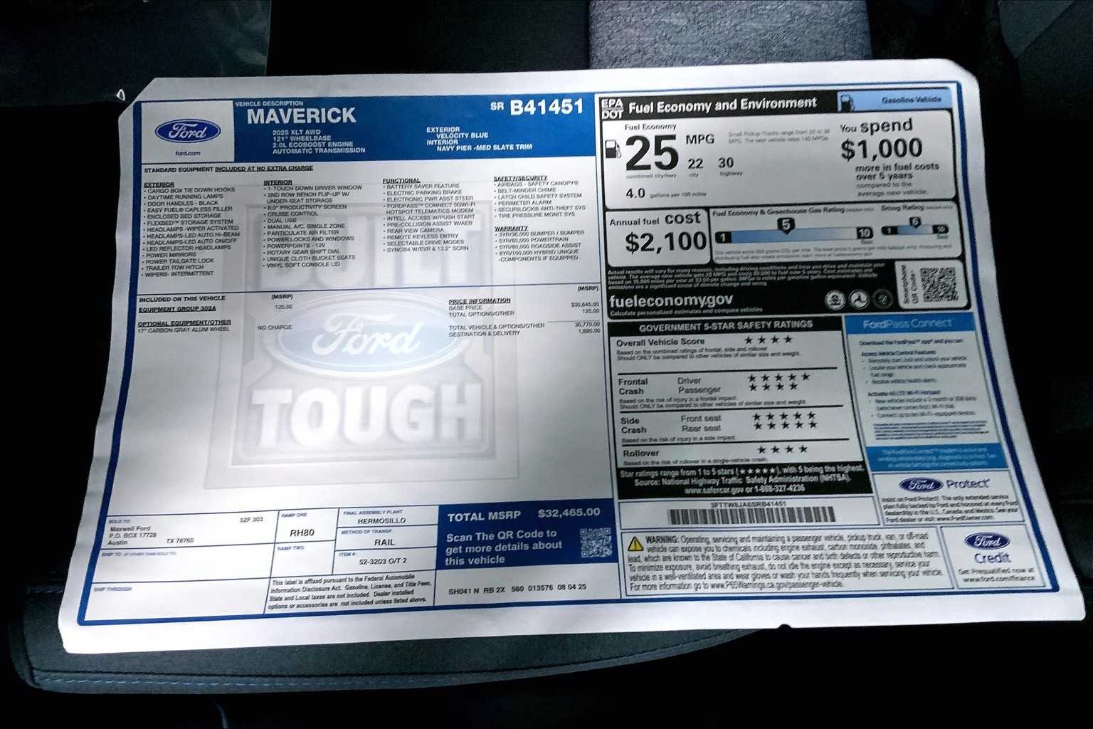 2025 Ford Maverick XLT - Photo 21