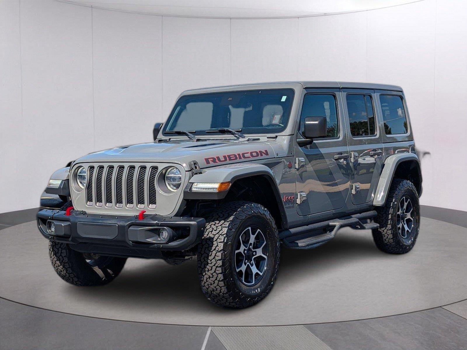 Used 2020 Sting-Gray Clearcoat Jeep Rubicon image 1