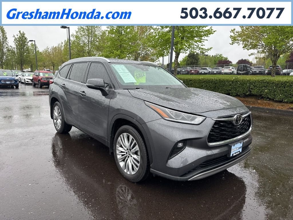 Used 2022 Magnetic Gray Metallic Toyota Platinum image 1