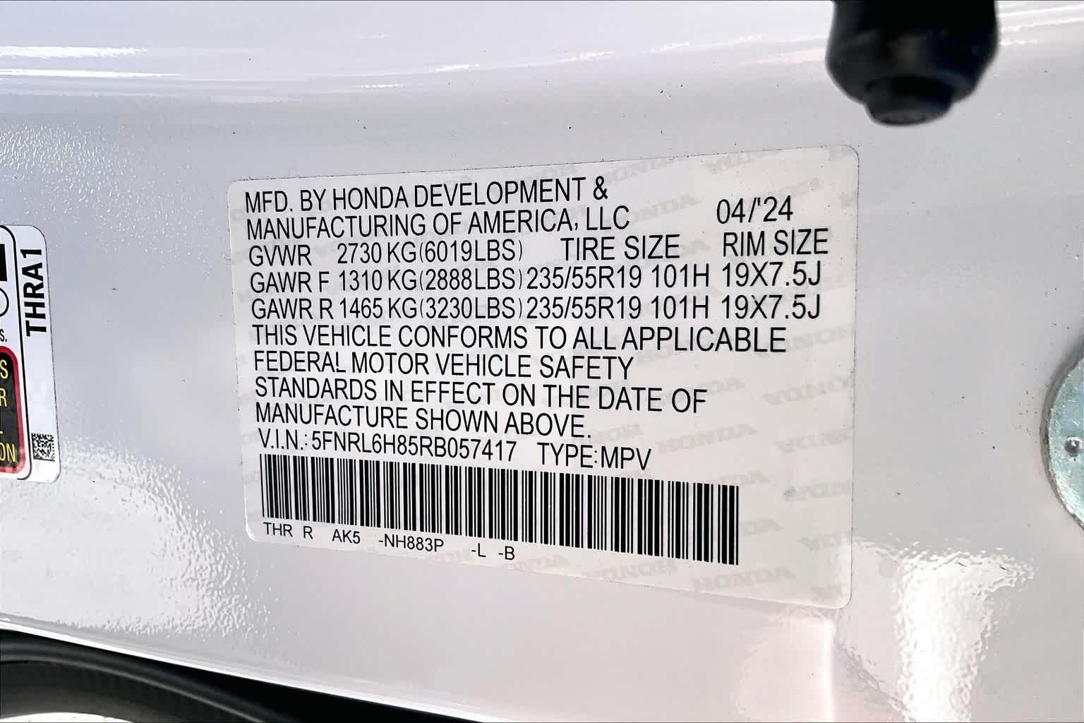 2024 Honda Odyssey Touring - Photo 33