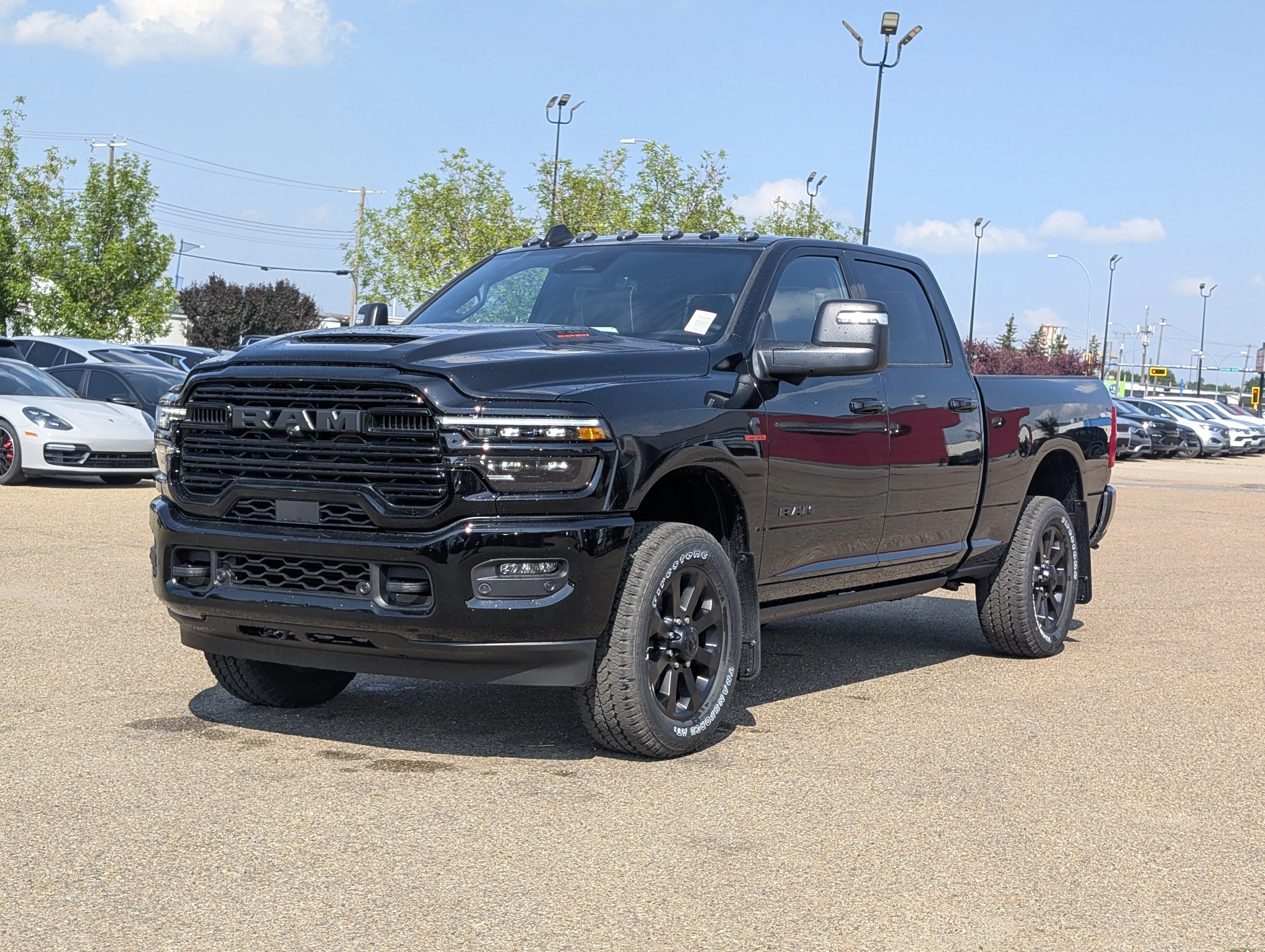 New 2026 Diamond Black Crystal Pearlcoat Ram Laramie image 2