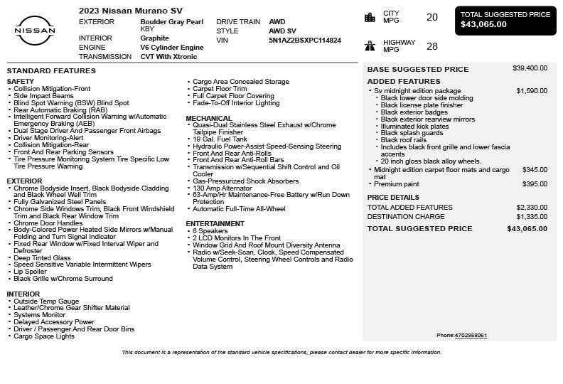 Used 2023 Gray Nissan SV image 3