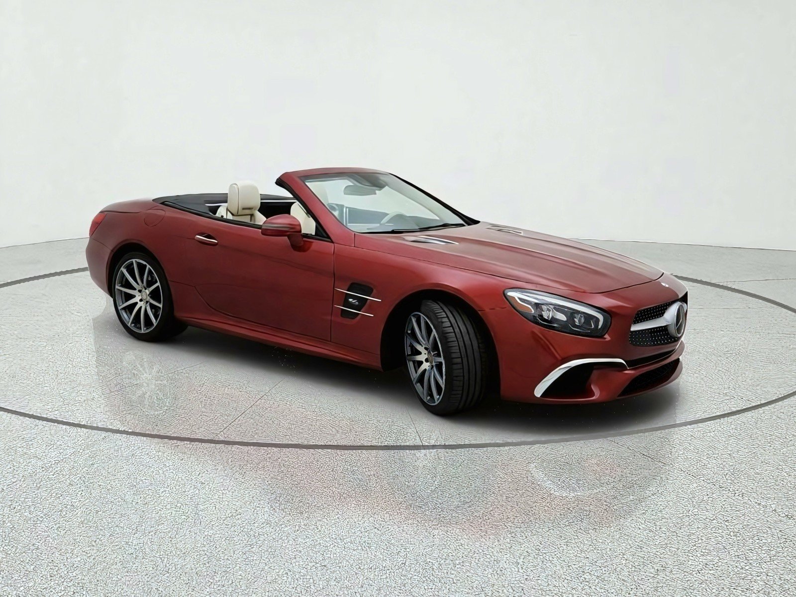 Used 2017 designo Cardinal Red Metallic Mercedes-Benz SL 450 image 5