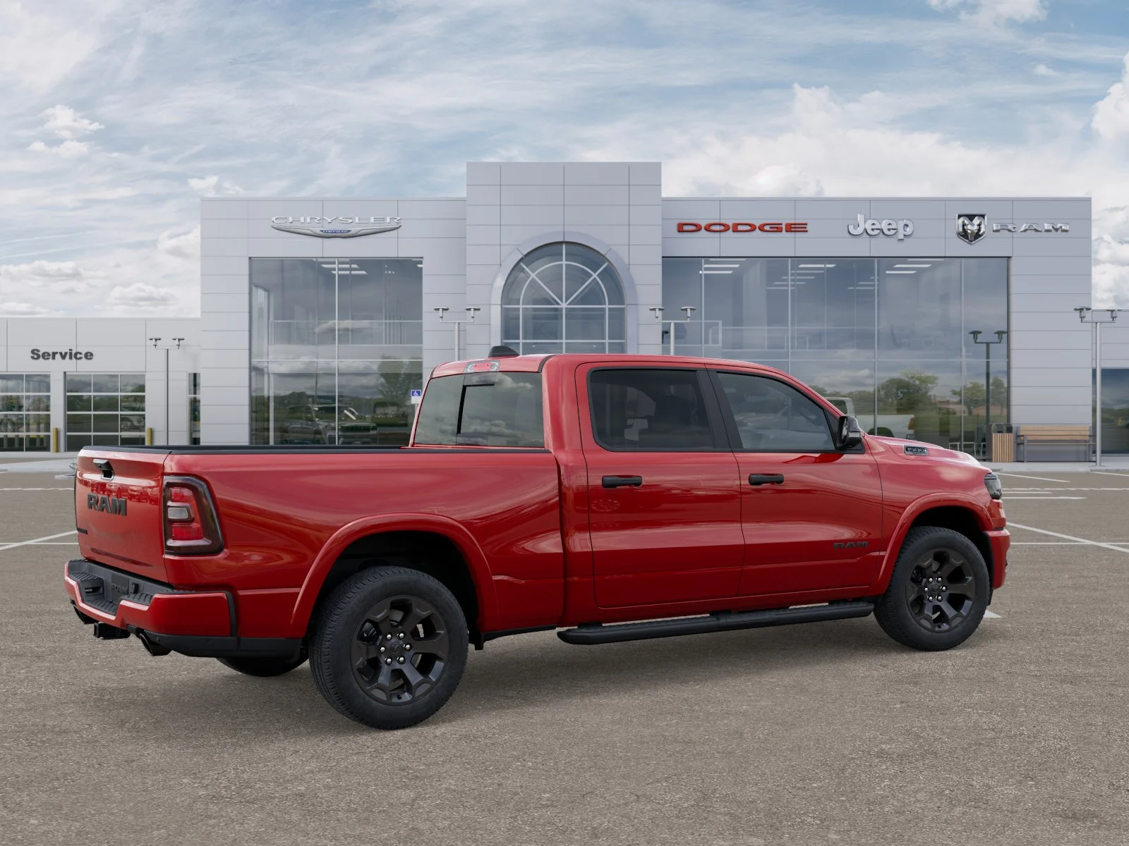New 2025 Flame Red Clear-Coat Exterior Paint RAM Big Horn/Lone Star image 31